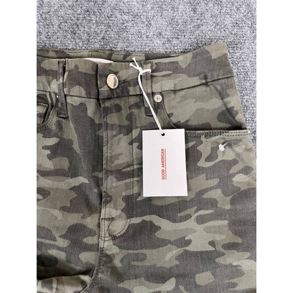 Good American Camouflage Print Good waist Skinny Pants Size 6/28 NWT - Picture 5 of 9